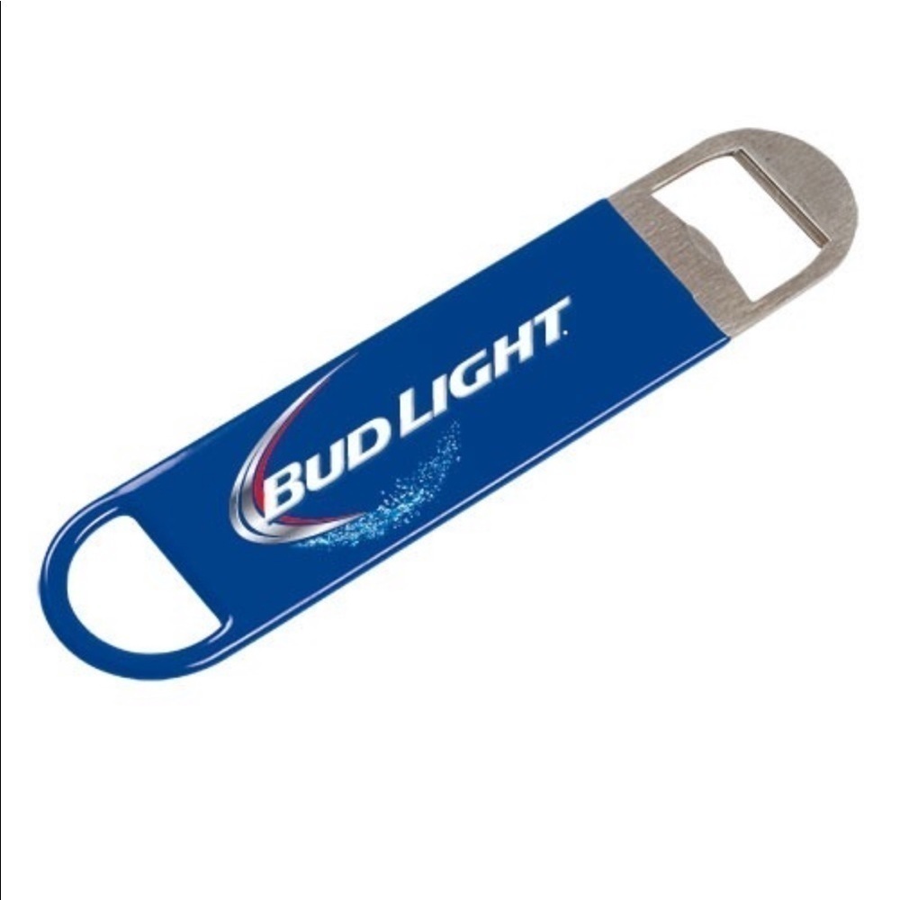 Bud Light Blue Heavyweight Bar Blade Bottle‎ Opener Collectible